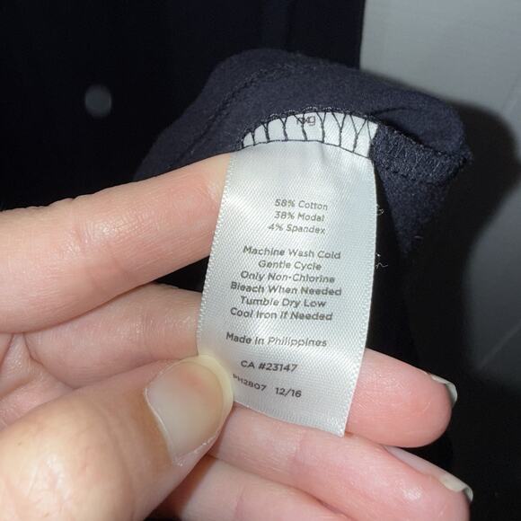 Talbots Women’s Sleeveless Fit Flare Maxi Dress Navy Blue Size XL - Picture 6 of 6